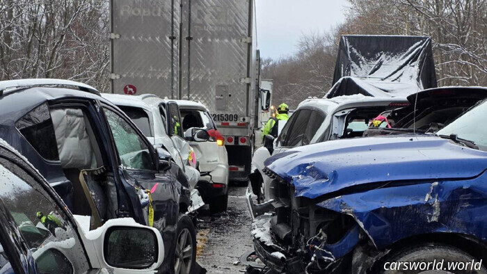 'Il più grande schianto' mai visto dai vigili del fuoco blocca il traffico dell'Indiana per ore | Carscoops